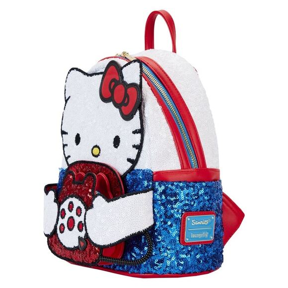 Sanrio Exclusive Hello Kitty 50th Anniversary Phone Sequin Cosplay Mini Backpack main image 4